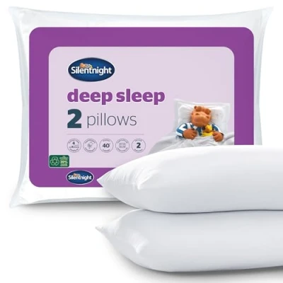 Image de Silentnight Simple, Microfibre, Blanc, 2 Unité (Lot de 1)