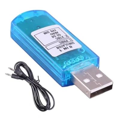 Image de Simulateur de vol USB Contrôleurs d&#039;émulateurs avec câble pour XTR5 FMS FPVs d&#039;hélicoptère d&#039;avion, et quadricoptère