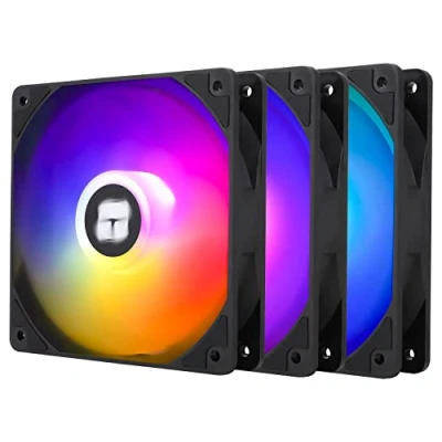 Image de Thermalright TL C12C S X3 ventilateur de CPU 120 mm ARGB boîtier 4 broches PWM silencieux avec roulement FDB inclus, jusqu&#039;à 1500 tr/min (3 pièces)