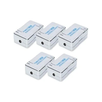 Image de DIGITUS Module de Connexion LSA Cat 6 5 pièces Blindé Borne Cat6 autodénudante AWG 22 à 26 pour câbles Ethernet, réseau, Pose, d&#039;installation Argenté