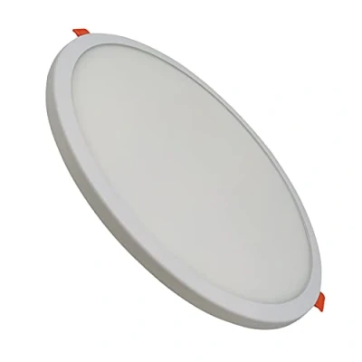 Image de LED ATOMANT Panneau Encastrable Downlight Rond Plat Coupe Réglable (50 180mm) 20W, Couleur Blanc Froid (6500K), 1800 Lumens, Driver inclus