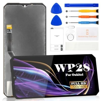 Image de Kit de réparation d&#039;écran tactile rechange pour Oukitel WP28 Écran LCD (noir, sans cadre)