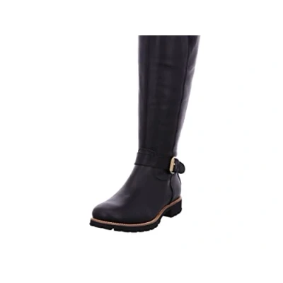 Image de Panama Jack Femme Bottes Amberes Igloo Trav, Dame Classiques,Semelle intérieure Amovible,Bottes en Cuir,Noir (Schwarz),38 EU / 5 UK