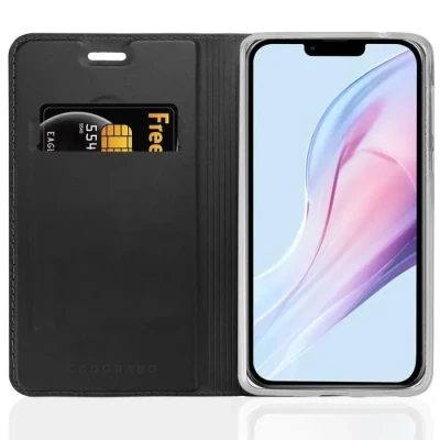 Image de Coque pour Apple iPhone 13 MINI en CLASSY NOIR Housse de protection Étui avec fermeture magnétique, fonction support et compartiment carte Neuf