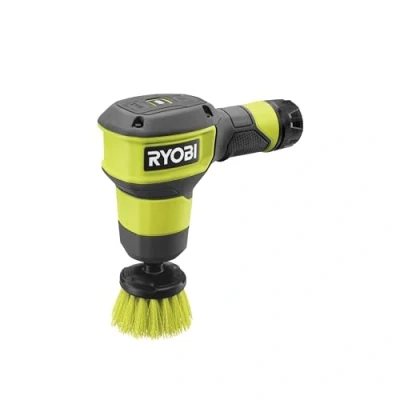 Image de RYOBI brosse 4V USB Lithium 2 vitesses Idéal pour nettoyer facilement les éviers, cabines de douche Livrée avec 1 multi surfaces 50 mm (Vendu sans batterie) RSCR4 0