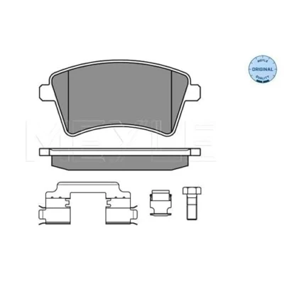 Image de MEYLE 025 246 9317 Jeu de plaquettes frein ORIGINAL Quality Essieu avant non préparé pour indicateur d&#039;usure avec tôle anti bruit accessoires