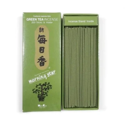 Image de Nippon Kodo Morning Star Thé Encens Vert 200 bâtonnets