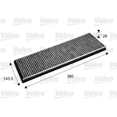 Image de VALEO CLIMFILTER PROTECT 715632 Filtre d&#039;habitacle à charbon actif 422 157 18 OPEL: Calibra A, Corsa B 3/5 portes, Astra F CC