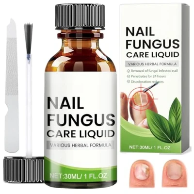 Image de Soin Ongles Des Pieds, Nourrissant et Apaisant pour Ongles, Régénére Renforce l&#039;Ongle, Pieds avec Lime à Ongles,Application Facile Au Pinceau, 30ml