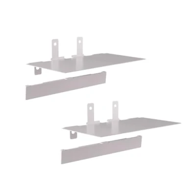 Image de Nanoleaf Kit d&#039;Extension 2 Étagères Inoxydables Ultrafines, Idéal pour Valoriser Vos Collections et Objets Préférés, Installation Simple par Vis (Incluses), Deco Chambre &amp; Gaming