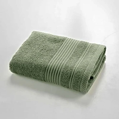 Image de douceur d&#039;intérieur, Serviette de Toilette (50 x 90 cm) Tendresse Fougere, Eponge Unie