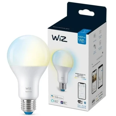 Image de WiZ ampoule LED Connectée Wi Fi E27, Nuances de Blanc, équivalent 100W, 1521 lumen, fonctionne avec Alexa, Google Assistant et Apple HomeKit