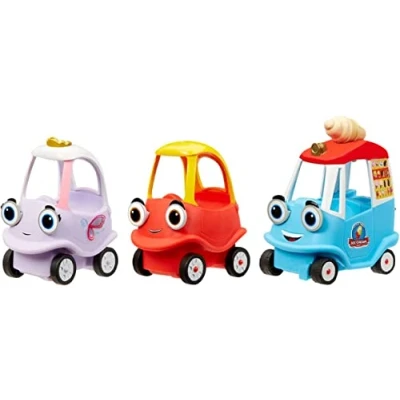 Image de Little Tikes Let&#039;s Go Cozy Coupe Mini Véhicule Push and Play ASSORTIMENT 1 Voiture Incluse Convient aux Tout petits à partir de 3 ans