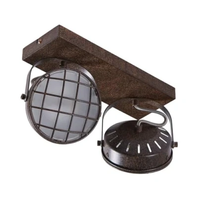 Image de Lindby Spot Tamin à intensité variable (Modern, Industriel) en Marron Métal e. a. pour Salon &amp; Salle manger (à 2 lampes, G9), Lampe encastrable, plafonnier, applique