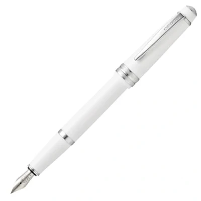 Image de Cross Bailey Light Stylo à bille Plume moyenne Medium Nib glossy white