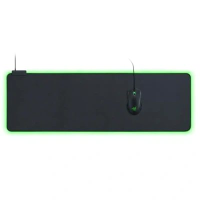 Image de Razer Goliathus Extended Chroma Tapis de Souris Gaming XXL et Doux avec éclairage RGB (Support câble, Surface en Tissu, Bord surpiqué, Optimisé pour Toutes Les Souris) Noir