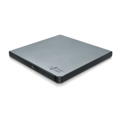 Image de Hitachi LG GP57 External DVD Drive, Slim Portable Player/Writer for Laptop/Desktop PC, with USB 2.0, Windows and Mac OS Compatible, 8x Read/Write Speed Silver
