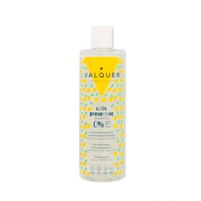 Image de Shampooing préventif pour les enfants Valquer Laboratorios l&#039;école. Prévention des poux. Avec de l&#039;huile d&#039;arbre à thé. Prévenir poux tête. Coiffure facile. Végétalien 300 ml