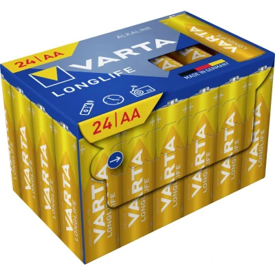 Image de VARTA Longlife AA Cube Pack24 Pile LR6 (AA) alcaline(s) 1.5 V 24 pc(s)