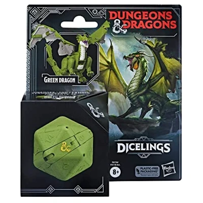 Image de Dungeons &amp; Dragons Dicelings, Monstre dé de Collection D&amp;D Dragon Vert, Figurine