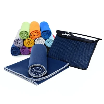 Image de gipfelsport Serviette en Microfibre Bleu 1x XL(180x80cm)