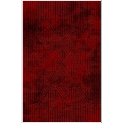 Image de Mani Textile Tapis FISUN Rouge Dimensions 80x150