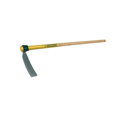 Image de Leborgne, Houe Duopro, Douille Ronde, Largeur: 12 cm, Manche: 110 Acier Forgé et Trempé, 2 outils en 1, Emmanchement à oeil conique, Fabriqué France, Vert