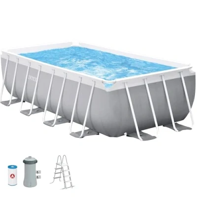 Image de Intex kit Piscine Prism Frame rectangulaire Tubulaire (l) 4,00 x 2,00 (h) 1,22m