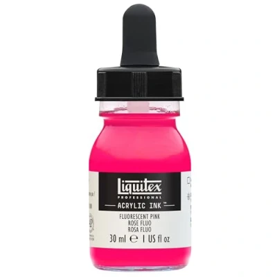 Image de Liquitex Professional Encre Acrylique Flacon Avec Pipette 30 ml Rose fluorescent