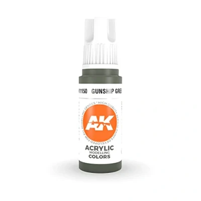 Image de AK Interactive 3rd Gen Acrylic Gunship Green 17ml