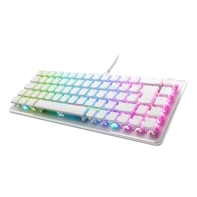 Image de Turtle Beach Vulcan II Mini Clavier Gaming Optique 65% avec éclairage RGB Personnalisable, Technologie de Duplication Boutons, Plaque en Aluminium Blanc
