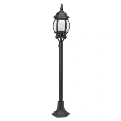 Image de BRILLIANT lampe lampadaire d&#039;extérieur Istria noir 1x A60, E27, 60W, adapté aux lampes standard (non incluses) Échelle A ++ à E Indice IP: 23 protégé de la pluie