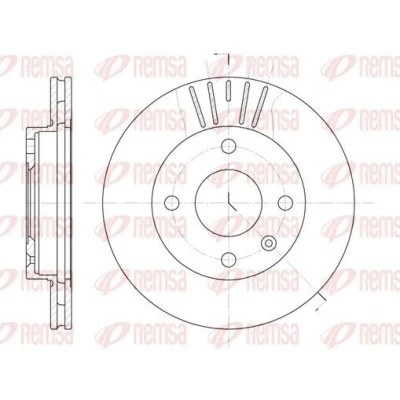Image de REMSA 6096.10 Disque de frein Essieu avant 239,5, 239,5 20 4 ventilé FORD: FIESTA 4, KA 3 portes, Puma
