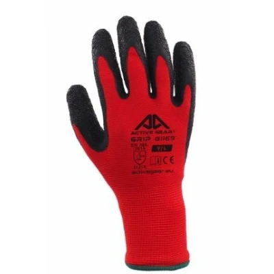 Image de PROFITOOL 0XREK0207/L Gant de protection noir, Rouge Latex, Polyester L