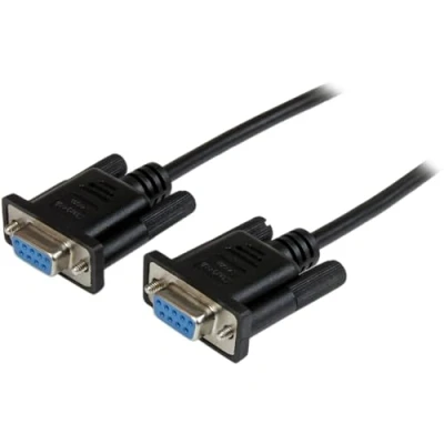 Image de Câble Null Modem série DB9 RS232 STARTECH 2 m Noir