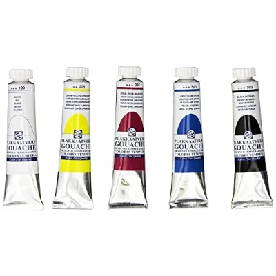 Image de Talens DESIGNERS GOUACHE 5 Farben Set zum Malen auf Karton, 20 ml, mehrfarbig, 100515127
