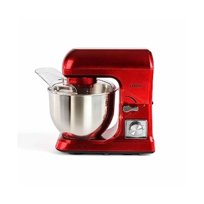 Image de Livoo Robot pâtissier DOP190R 1000W, 5L, 6 niveaux de vitesse, 3 outils inclus