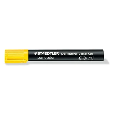 Image de Staedtler Lumocolor Lot de 10 Marqueurs permanents toutes surfaces Jaune