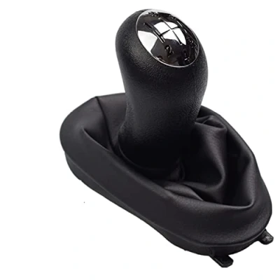 Image de Pommeau vitesse pour Clio 2 II 3 III Megane Scenic Kangoo 5 vitesses Maunal levier voiture avec couvercle botte