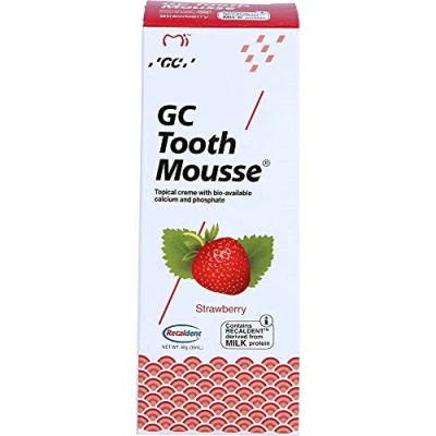 Image de GC Tooth Mousse Dentifrice 35ml fraise, Paquet de 2 (2x 35ml)