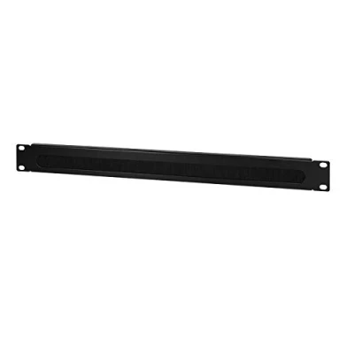 Image de LogiLight 48,3 cm (19&quot;) Passe câble 1HE avec Inserts à brosses Noir