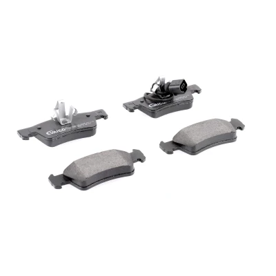 Image de VAICO V10 0763 Jeu de plaquettes frein Q+, Première Monte Essieu arrière contact signal d&#039;usure inclus VOLKSWAGEN: Touareg I, Transporter 5