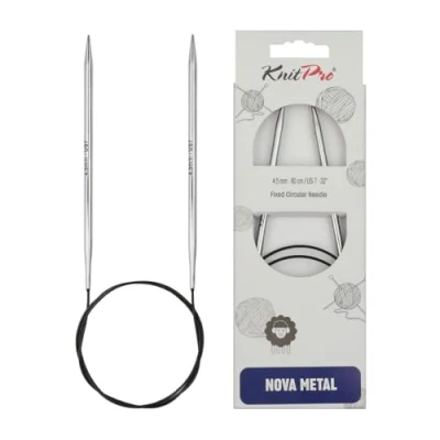 Image de KnitPro KP11338 Nova Aiguille Circulaire Fixe Bois Multicolore 17 x 0,4 9 cm