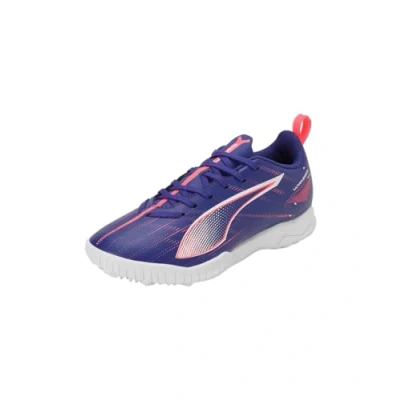 Image de Puma Ultra 5 PLAY TT JR Unisex Chaussures de foot multicrampons pour enfants, Taille: 35.5, Lapis lazuli/white/sunset glow Matière synthétique