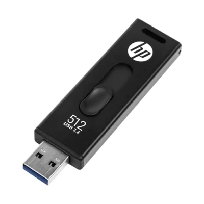 Image de HP x911w 512Go Clé USB SSD 3.2, Vitesse de Lecture 410 Mo/s, d&#039;écriture 300Mo/s, Design Push and Pull