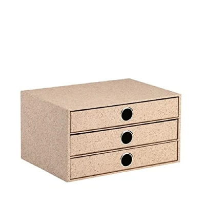 Image de Rössler Papier 1524452393 S.O.H.O. Boîte à 3 tiroirs pour DIN A4, avec trou de poignée, Cacao, 343 x 250 185 mm, 1 pièce