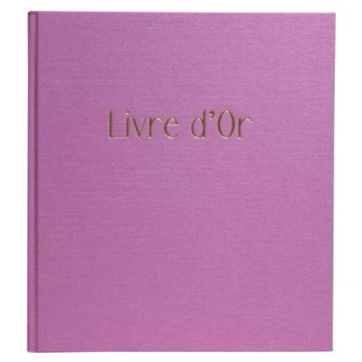 Image de EXACOMPTA 7790E 1 Livres d&#039;or Pop&#039;n Co Format Compact 21 x 19 cm Tranche et Marquage Or avec Inscription 140 Pages Blanches Unies Couleur Lilas