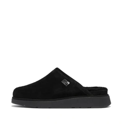 Image de Fitflop Gen FF Pantoufles en Daim doublé de Peau Mouton pour Homme Chausson, Urban White Tiptoe Gris, 42 EU