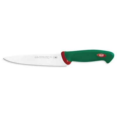Image de Sanelli Ligne Premana Professional,Couteau Chef Cm.18,Acier Inoxydable,Vert et Rouge,