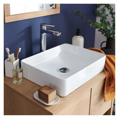 Image de MOB IN Vasque Salle de Bain à Poser Céramique Blanche L47 x P36 cm Romy